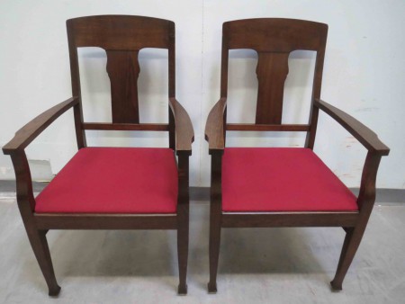 6153 - 2 x kreslo dub secese 1920  1 kus  2 300 kc  1 X PRODANE